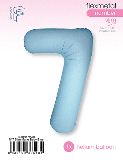 Number 7 Slim - Single Pack, Matte Baby Blue