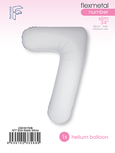Number 7 Slim - Single Pack, Matte White