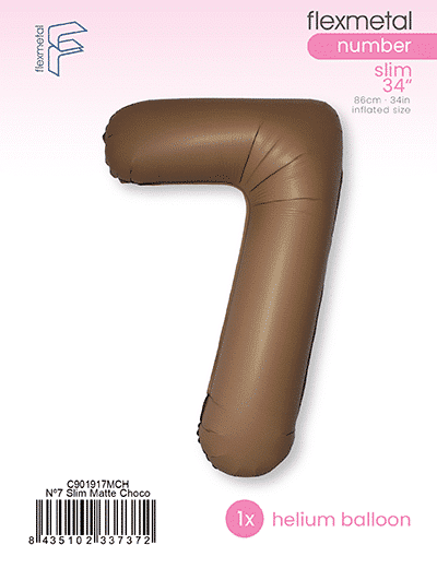 Number 7 Slim - Single Pack, Matte Choco Brown
