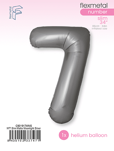 Number 7 Slim - Single Pack, Matte Moonlight Silver