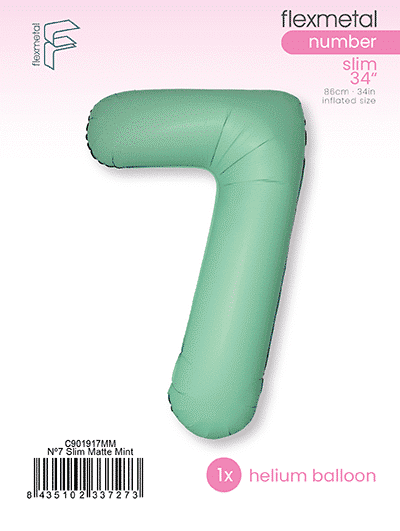 Number 7 Slim - Single Pack, Matte Mint