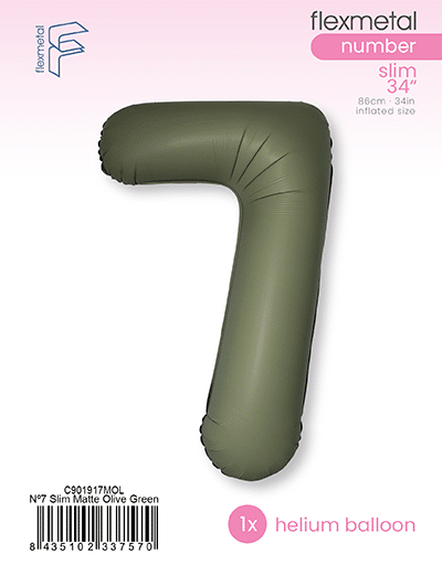 Number 7 Slim - Single Pack, Matte Olive Green