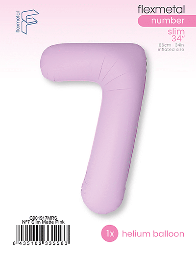 Number 7 Slim - Single Pack, Matte Pink