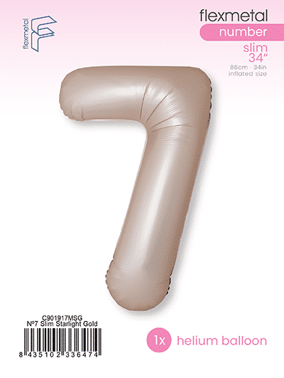 Number 7 Slim - Single Pack, Matte Starlight Gold