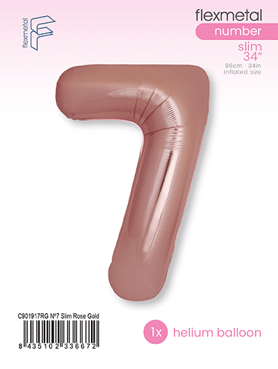 Number 7 Slim - Single Pack, Rose Gold