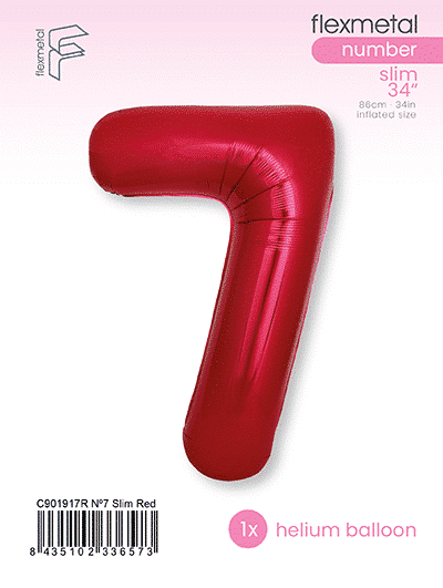 Number 7 Slim - Single Pack, Red