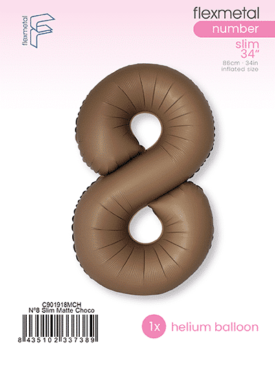 Number 8 Slim - Single Pack, Matte Choco Brown