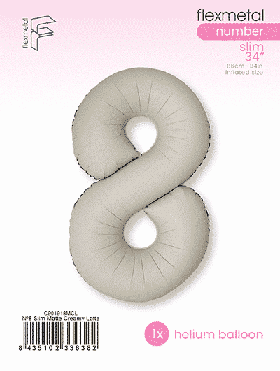 Number 8 Slim - Single Pack, Matte Creamy Latte