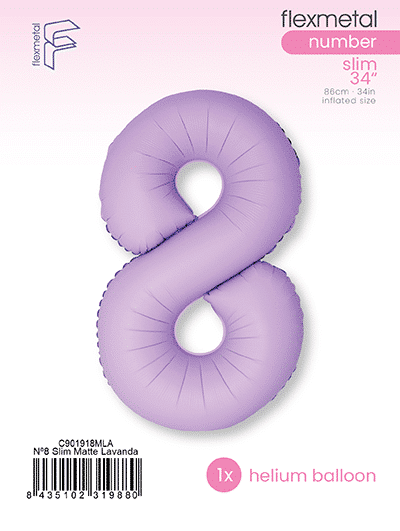 Number 8 Slim - Single Pack, Matte Lavanda