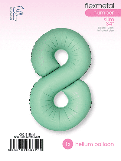 Number 8 Slim - Single Pack, Matte Mint