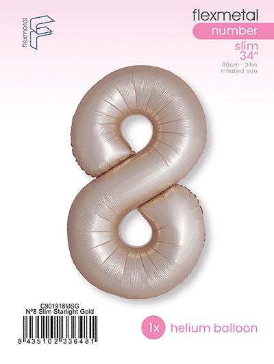 Number 8 Slim - Single Pack, Matte Starlight Gold