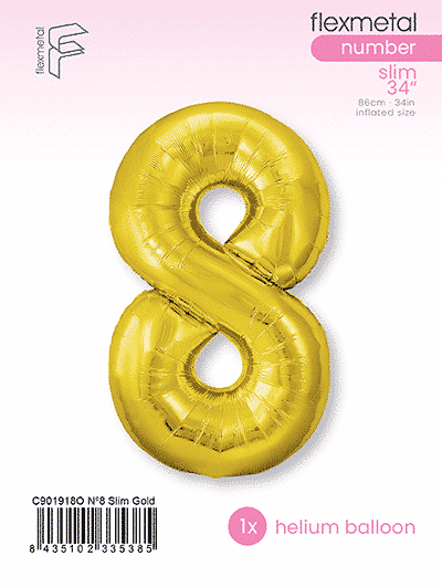 Number 8 Slim - Single Pack, Gold