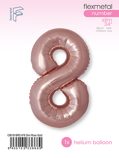 Number 8 Slim - Single Pack, Rose Gold