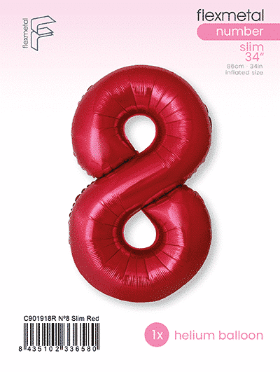 Number 8 Slim - Single Pack, Red