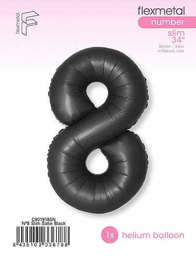 Number 8 Slim - Single Pack, Satin Black