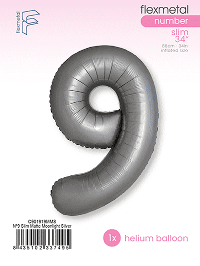 Number 9 Slim - Single Pack, Matte Moonlight Silver