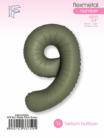 Number 9 Slim - Single Pack, Matte Olive Green