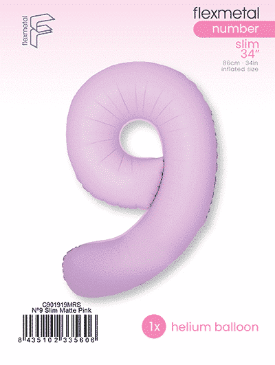 Number 9 Slim - Single Pack, Matte Pink