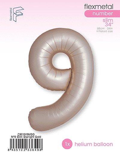 Number 9 Slim - Single Pack, Matte Starlight Gold