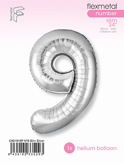Number 9 Slim - Single Pack, Silver