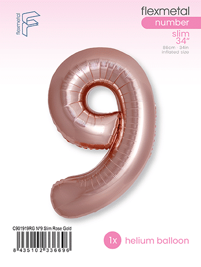 Number 9 Slim - Single Pack, Rose Gold