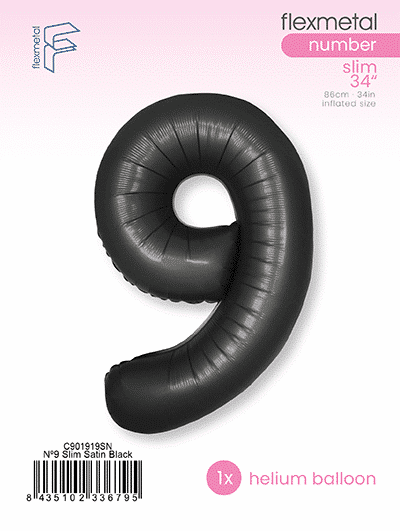 Number 9 Slim - Single Pack, Satin Black