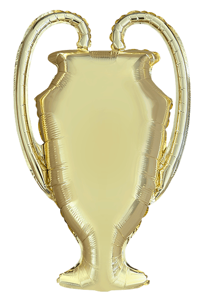 Trophy - 29"/74cm.h x 30"/77cm.w, Light Gold