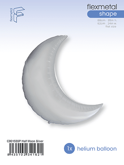 Half Moon - Silver, Single Pack