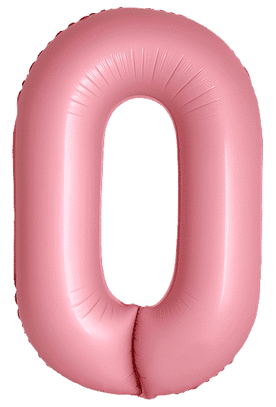 Number 0 Slim - 34"/86cm, Macaron Pink