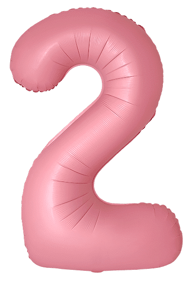 Number 2 Slim - 34"/86cm, Macaron Pink