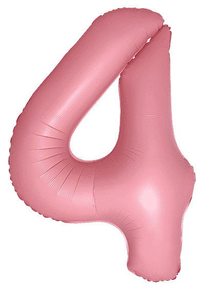Number 4 Slim - 34"/86cm, Macaron Pink