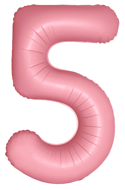 Number 5 Slim - 34"/86cm, Macaron Pink