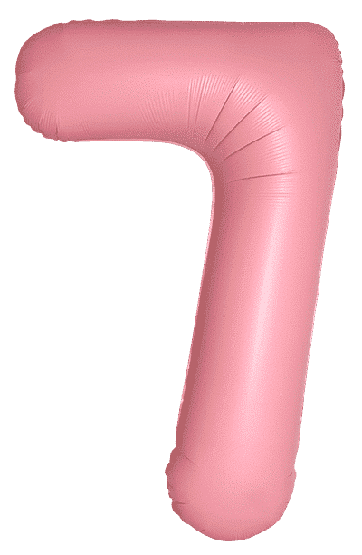 Number 7 Slim - 34"/86cm, Macaron Pink