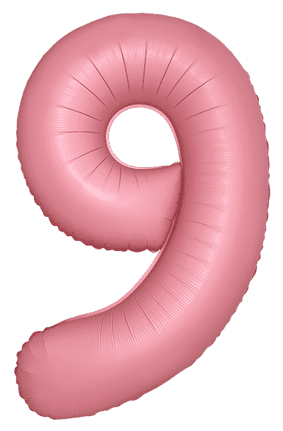 Number 9 Slim - 34"/86cm, Macaron Pink