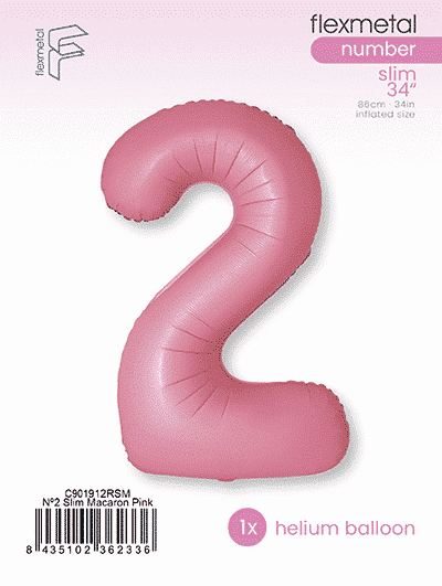 Number 2 Slim - Single Pack, Macaron Pink