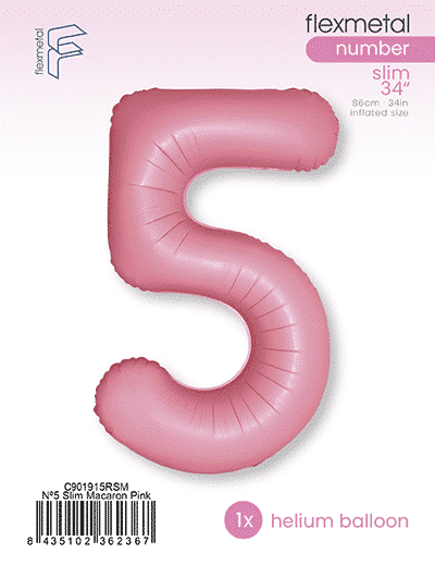 Number 5 Slim - Single Pack, Macaron Pink