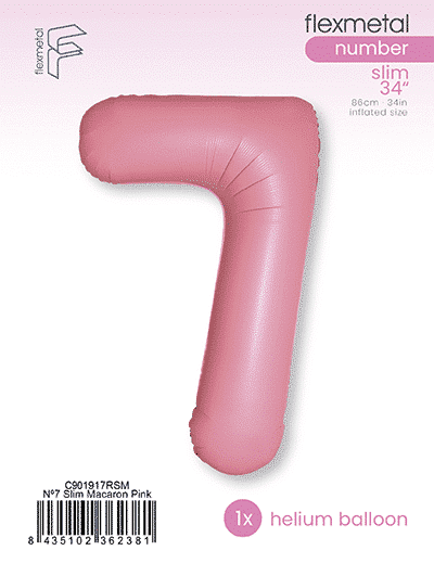 Number 7 Slim - Single Pack, Macaron Pink