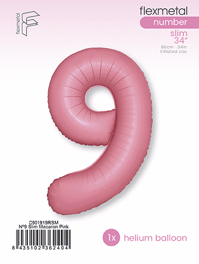 Number 9 Slim - Single Pack, Macaron Pink