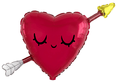 Heart Arrow - 20"/52cm.h x 29"/73cm.w
