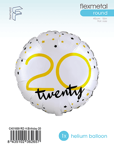 RD Happy birthday 20 - Single Pack