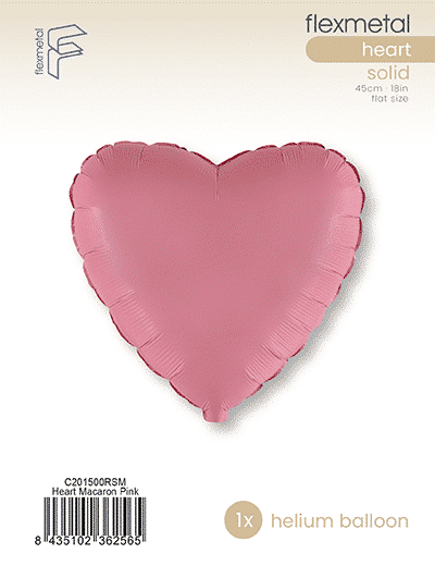 Heart - Single Pack, Macaron Pink