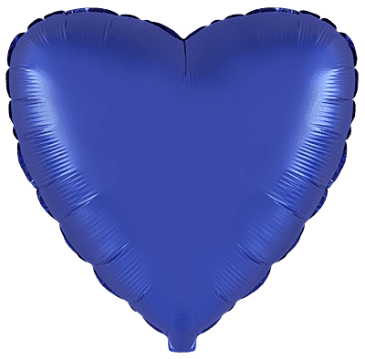 Heart - Regular (18" - 45 cm ), Cobalt Blue