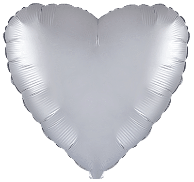 Heart - Regular (18" - 45 cm ), Cobalt Silver