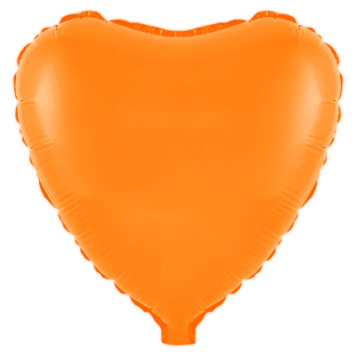 Heart - Regular (18" - 45 cm ), Fluor Orange