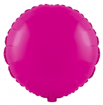 Round - Regular (18" - 45 cm ), Fluor Fuchsia