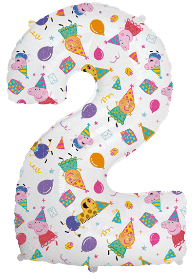 Number 2 Peppa Pig - 40"/102cm
