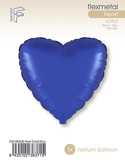 Heart - Single Pack, Cobalt Blue