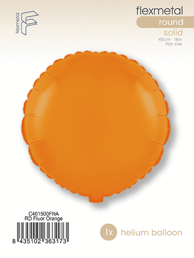 Round - Single Pack, Fluor Orange
