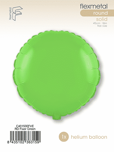 Round - Single Pack, Fluor Green