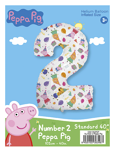 Number 2 Peppa Pig - Single Pack